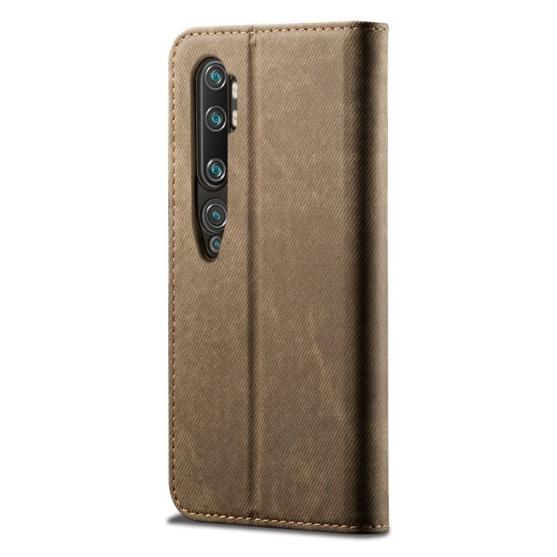 Folio-fodral för Xiaomi Mi Note 10 / 10 Pro Svart Jeanstyg