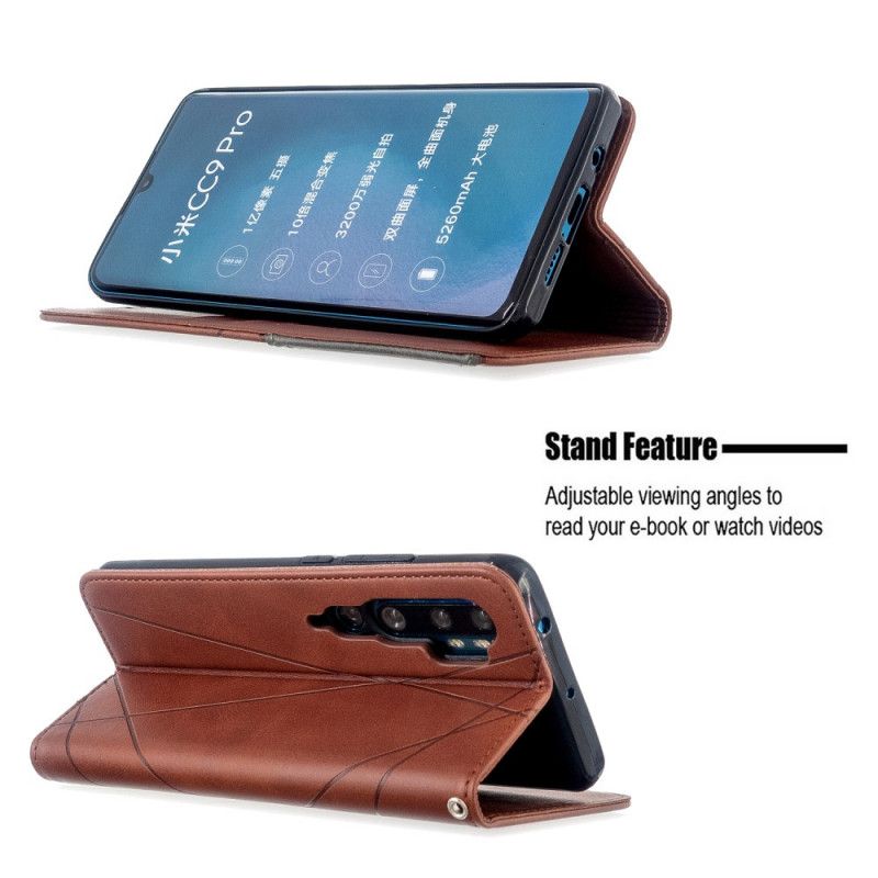 Folio-fodral Xiaomi Mi Note 10 / 10 Pro Svart Artiststil