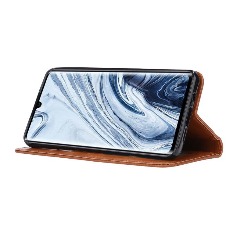 Folio-fodral Xiaomi Mi Note 10 / 10 Pro Svart Korthållare I Konstläder