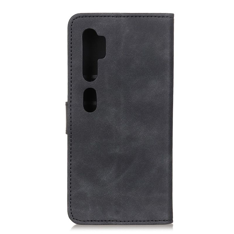 Läderfodral Xiaomi Mi Note 10 / 10 Pro Svart Mobilskal Vintage Khazneh Lädereffekt Matt