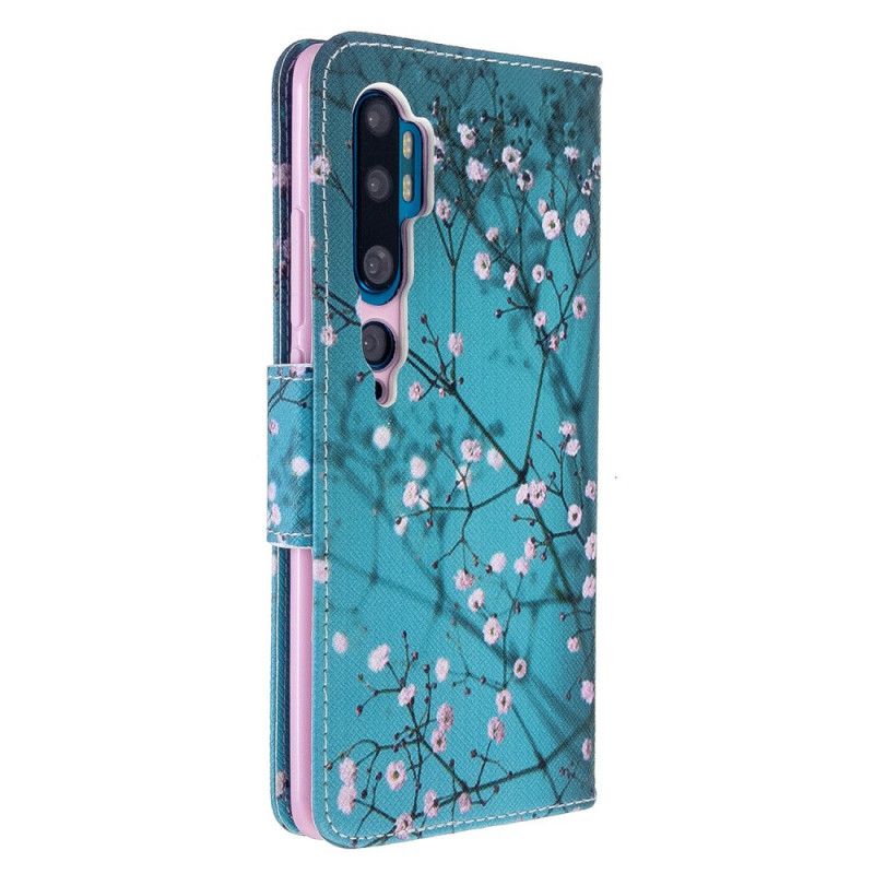 Läderskal Xiaomi Mi Note 10 / 10 Pro Blommande Träd