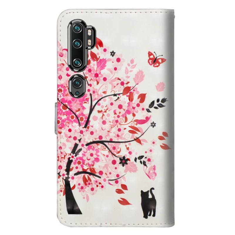 Läderskal Xiaomi Mi Note 10 / 10 Pro Rosa Träd