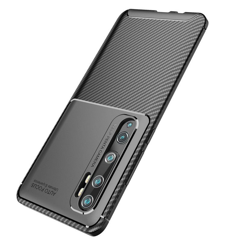 Skal för Xiaomi Mi Note 10 / 10 Pro Svart Flexibel Kolfiber