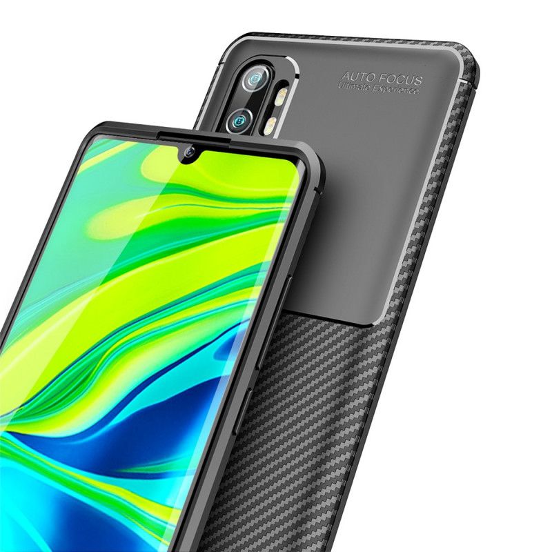 Skal för Xiaomi Mi Note 10 / 10 Pro Svart Flexibel Kolfiber