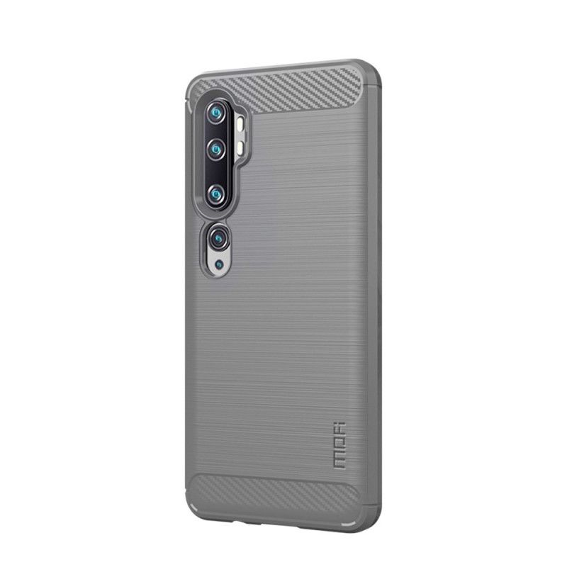 Skal för Xiaomi Mi Note 10 / 10 Pro Svart Mofi Borstat Kolfiber