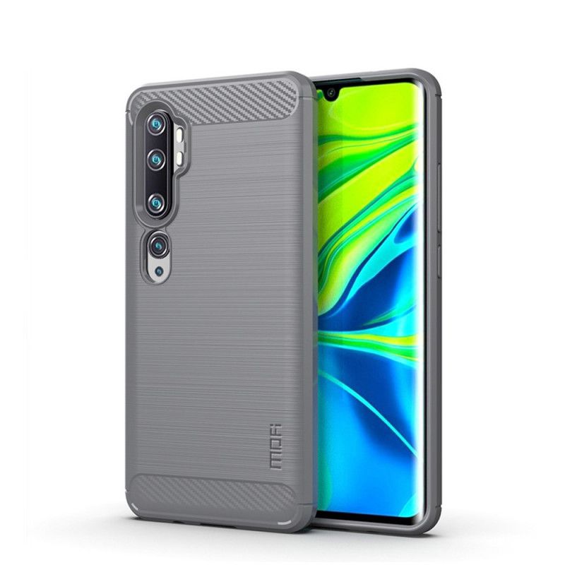 Skal för Xiaomi Mi Note 10 / 10 Pro Svart Mofi Borstat Kolfiber