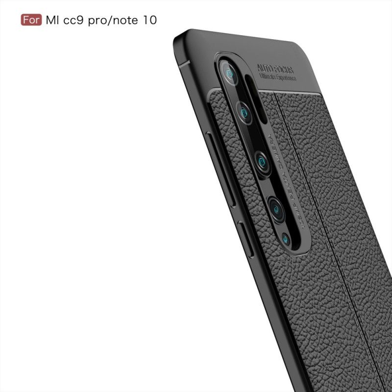 Skal Xiaomi Mi Note 10 / 10 Pro Svart Dubbelt Linjär Lächeffekt