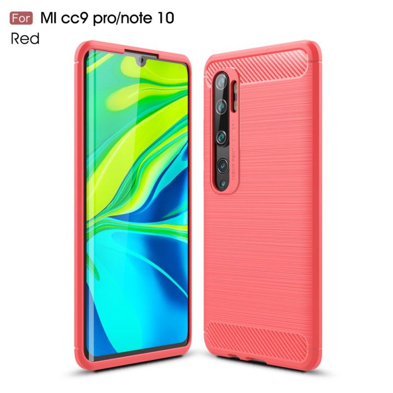 Skal Xiaomi Mi Note 10 / 10 Pro Svart Mobilskal Borstad Kolfiber