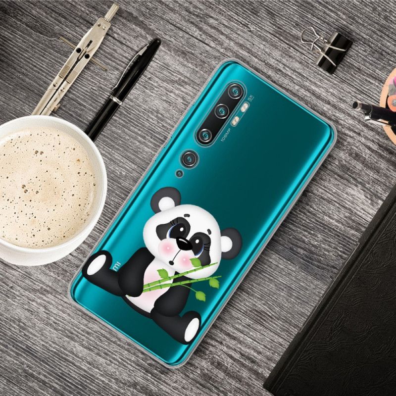 Skal Xiaomi Mi Note 10 / 10 Pro Transparent Ledsen Panda