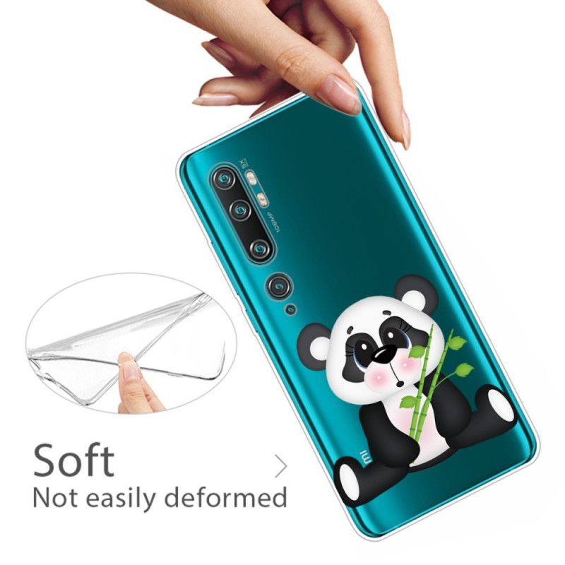 Skal Xiaomi Mi Note 10 / 10 Pro Transparent Ledsen Panda