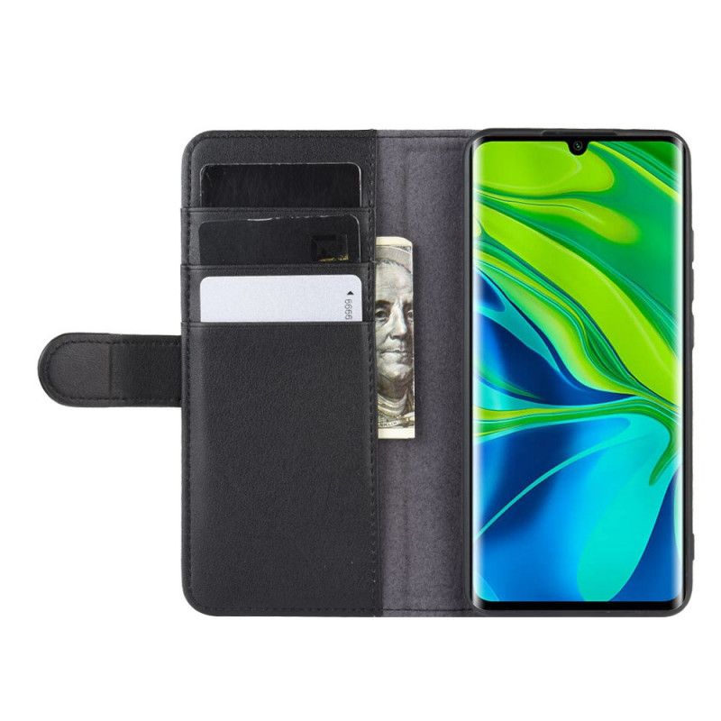 Skyddsfodral Xiaomi Mi Note 10 / 10 Pro Svart Delat Läder