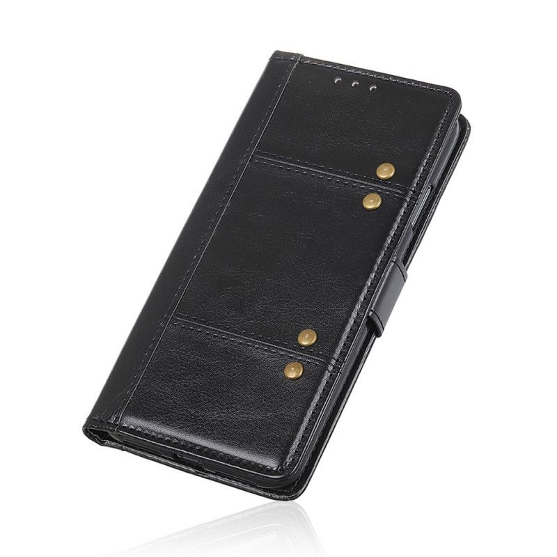 Fodral Xiaomi Mi 11 Svart Antik Lädereffekt