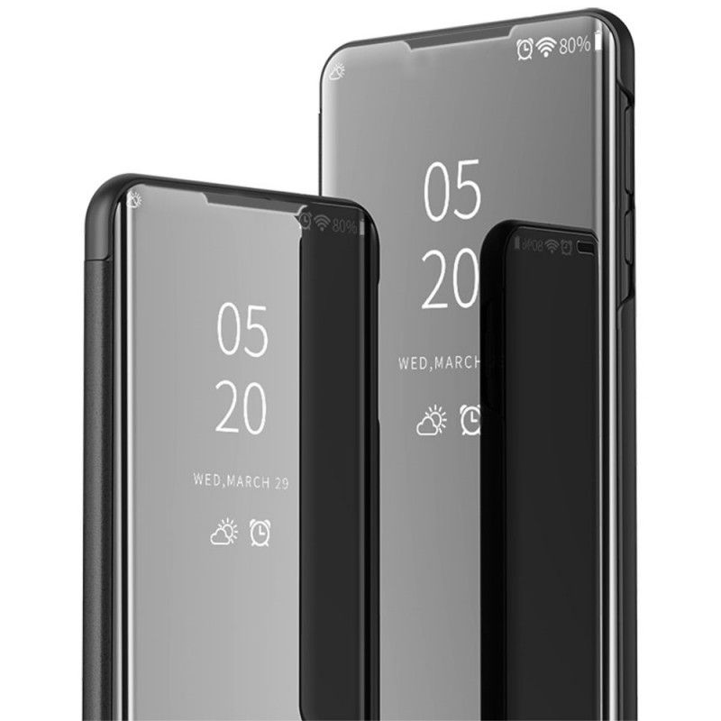 Se Omslag Xiaomi Mi 11 Svart Spegel Och Konstläder