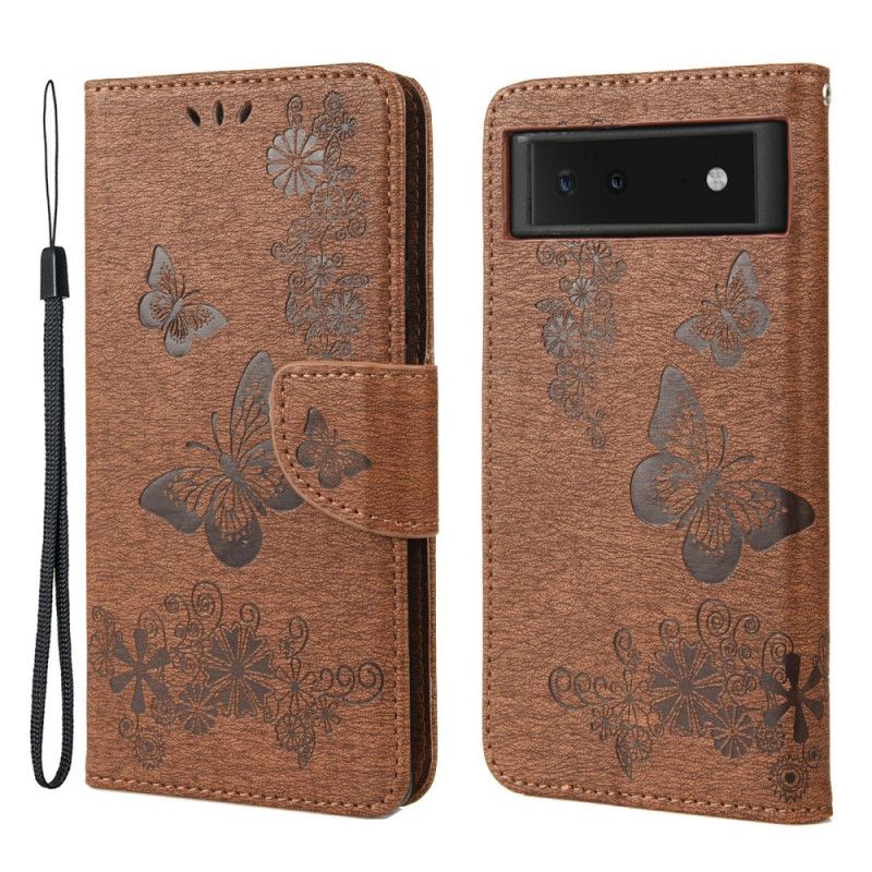 Fodral Google Pixel 6 Splendid Strap Butterflies