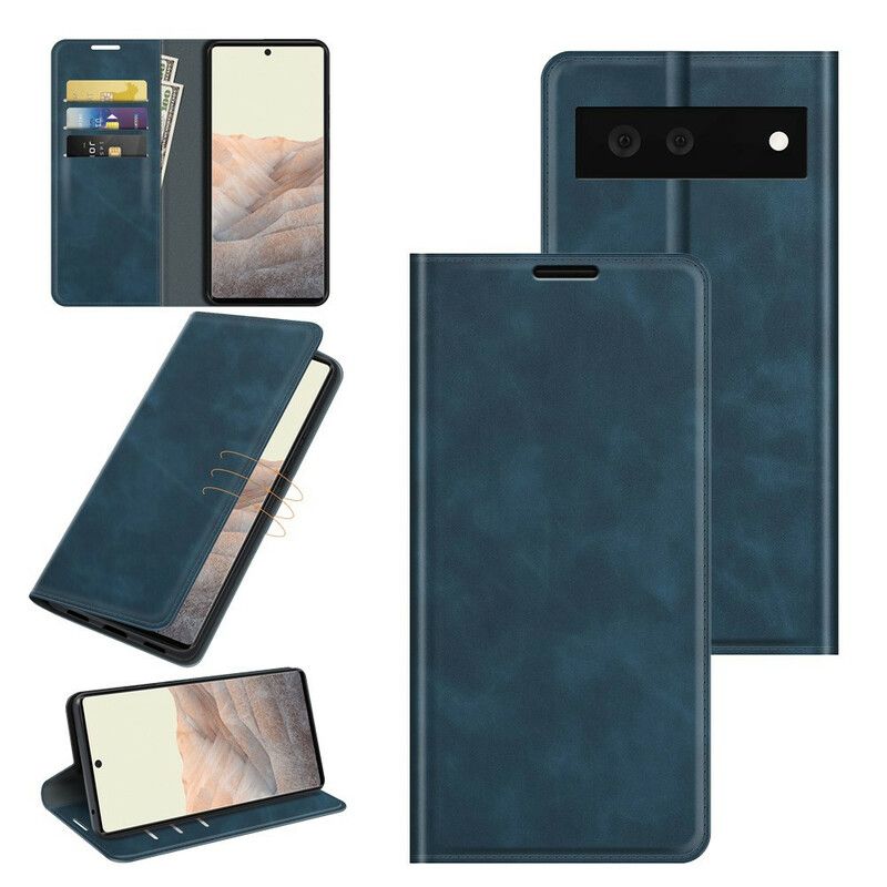 Folio-fodral Google Pixel 6 Skin-touch