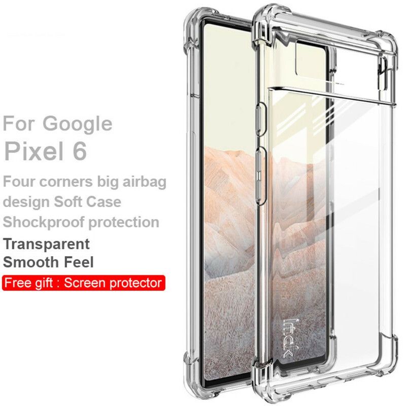 Skal Google Pixel 6 Transparent Med Imak-film