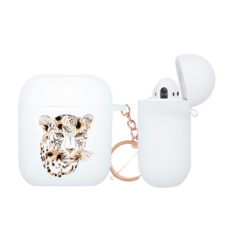 Skal AirPods Grön Leopard-Serien Nxe Med Karbinhake