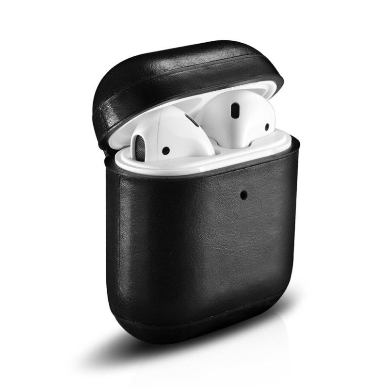 Skal AirPods Svart Äkta Icarer Läder