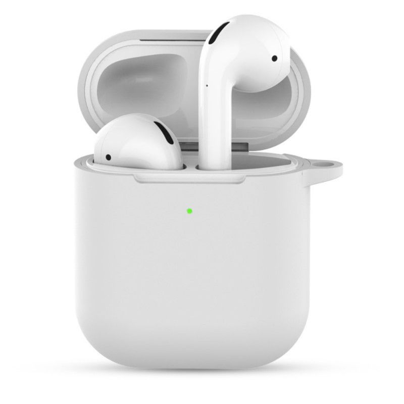 Skal AirPods Svart Silikon Med Nyckelring