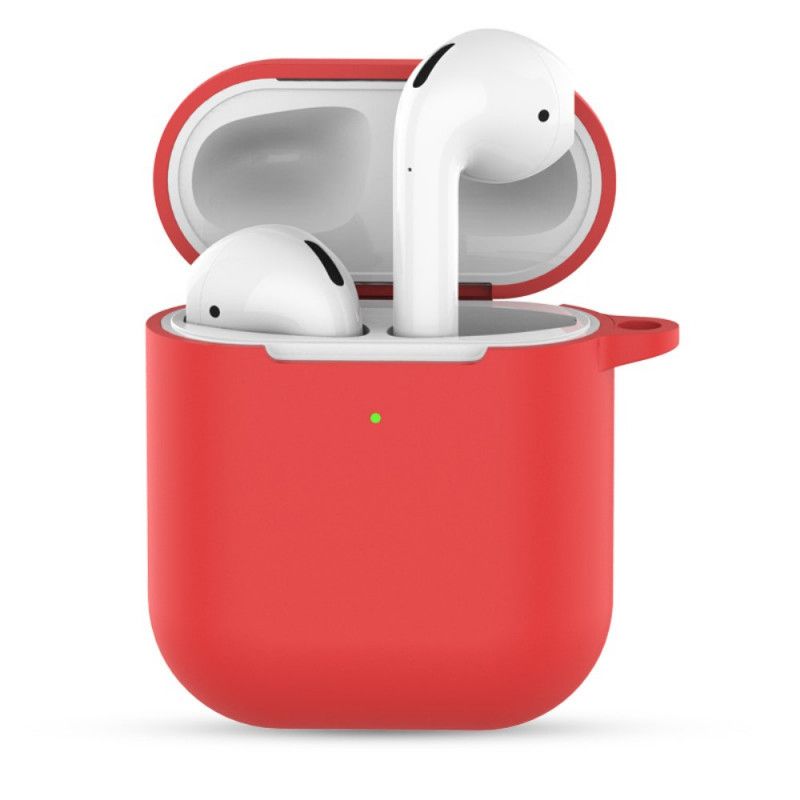 Skal AirPods Svart Silikon Med Nyckelring