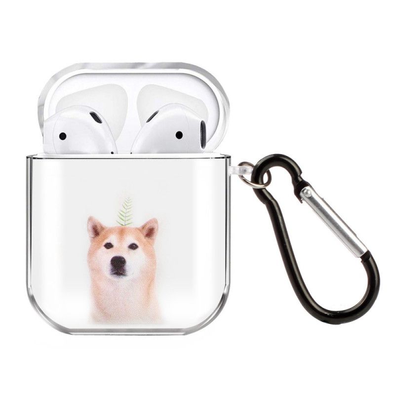 Skal AirPods Svart Transparent Silikonhundserie