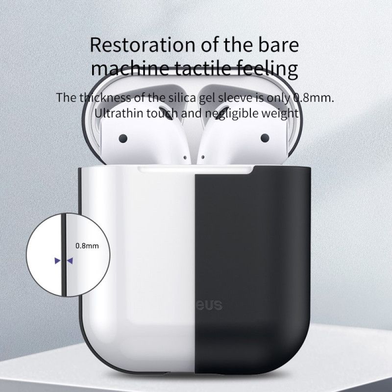 Skal för AirPods Svart Silikonbas