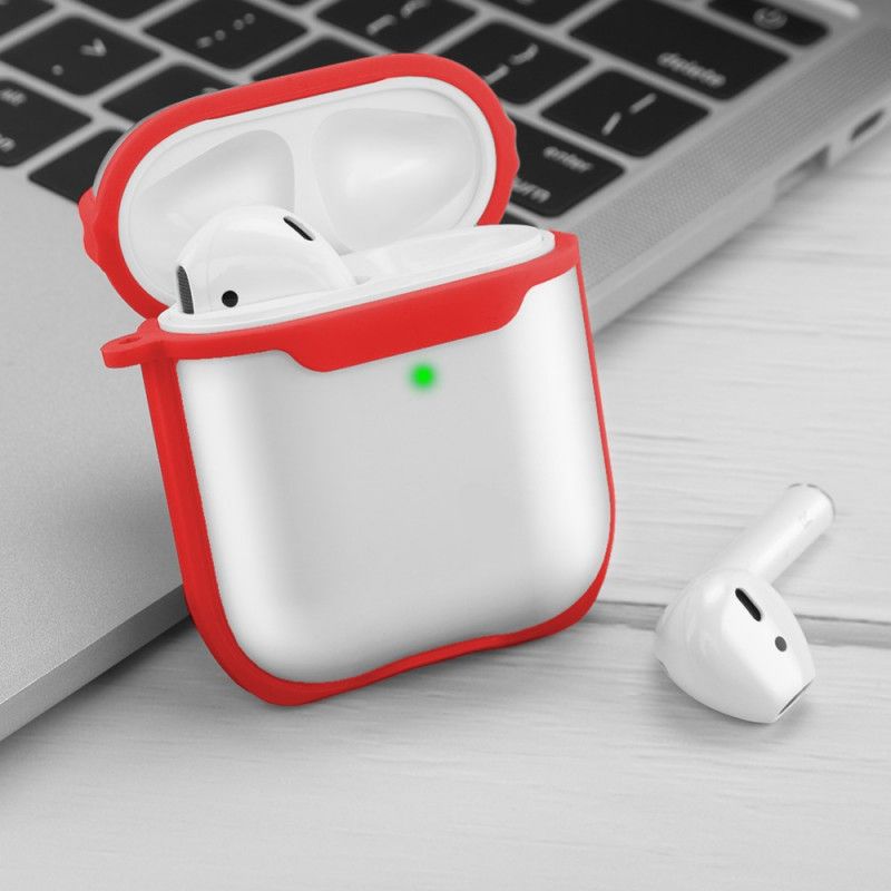 Skal för AirPods Svart Transparent Frostat