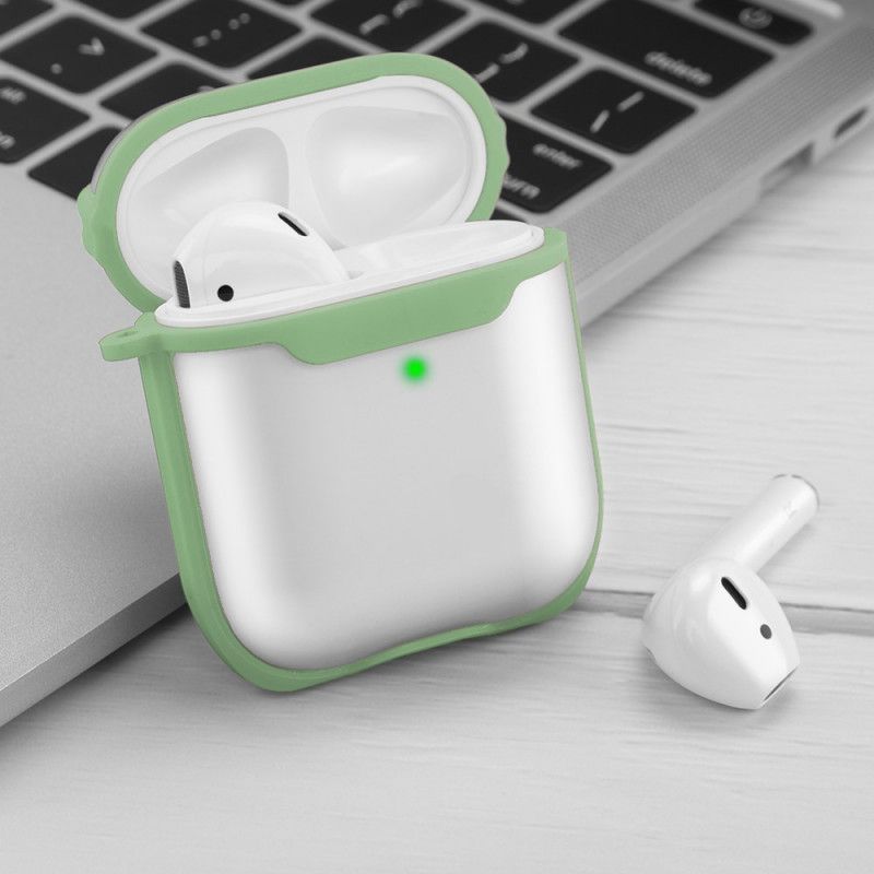 Skal för AirPods Svart Transparent Frostat