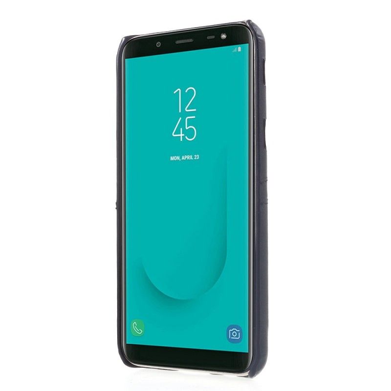 Skal Samsung Galaxy J6 Svart Korthållare