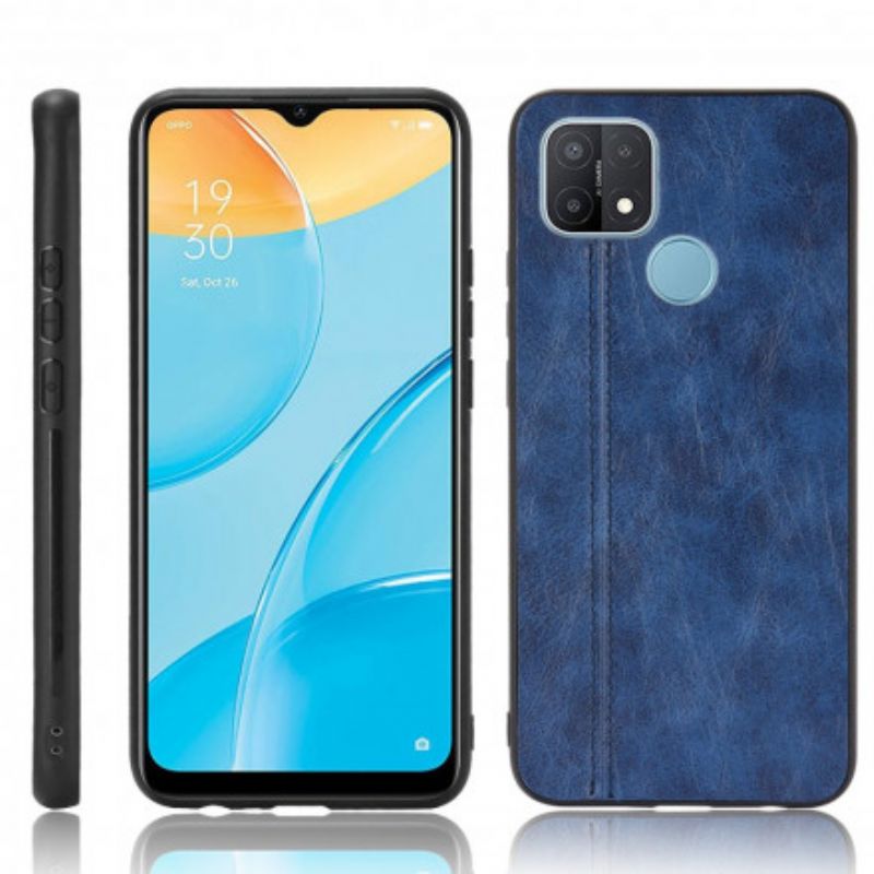 Skal Oppo A15 Telefonfodral Couture Lädereffekt