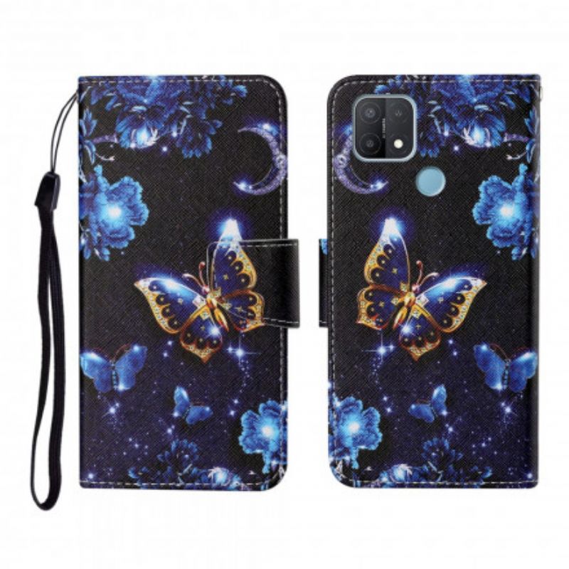 Skyddsfodral Oppo A15 Precious Thong Butterflies