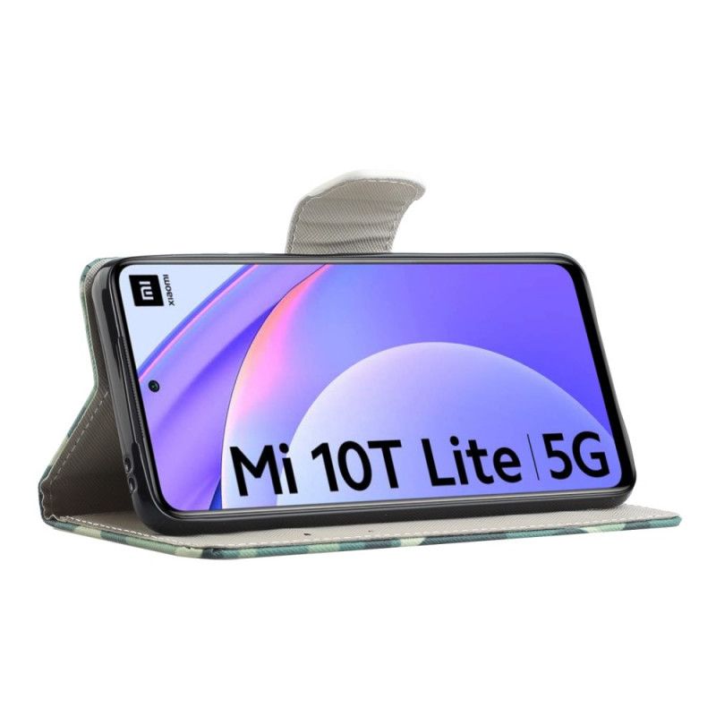 Fodral för Xiaomi Mi 10T Lite 5G / Redmi Note 9 Pro 5G Blå Och Gul Fjäril