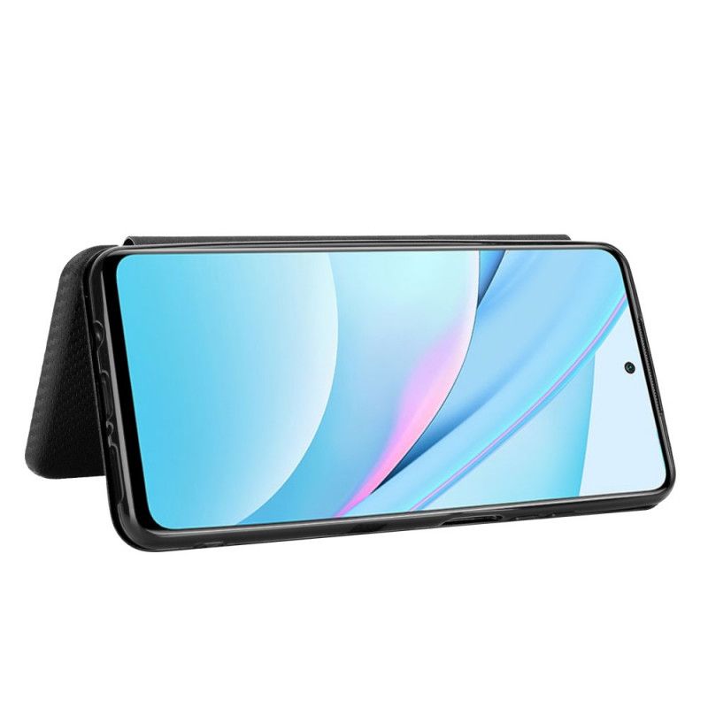 Folio-fodral för Xiaomi Mi 10T Lite 5G / Redmi Note 9 Pro 5G Svart Kolfiber