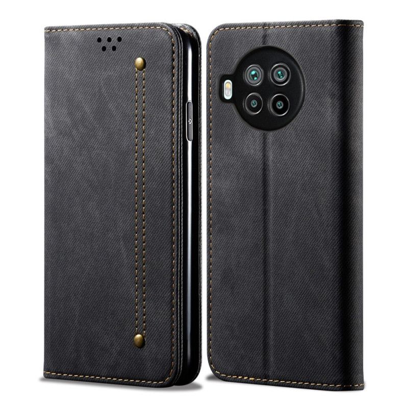 Folio-fodral Xiaomi Mi 10T Lite 5G / Redmi Note 9 Pro 5G Svart Jeanstyg