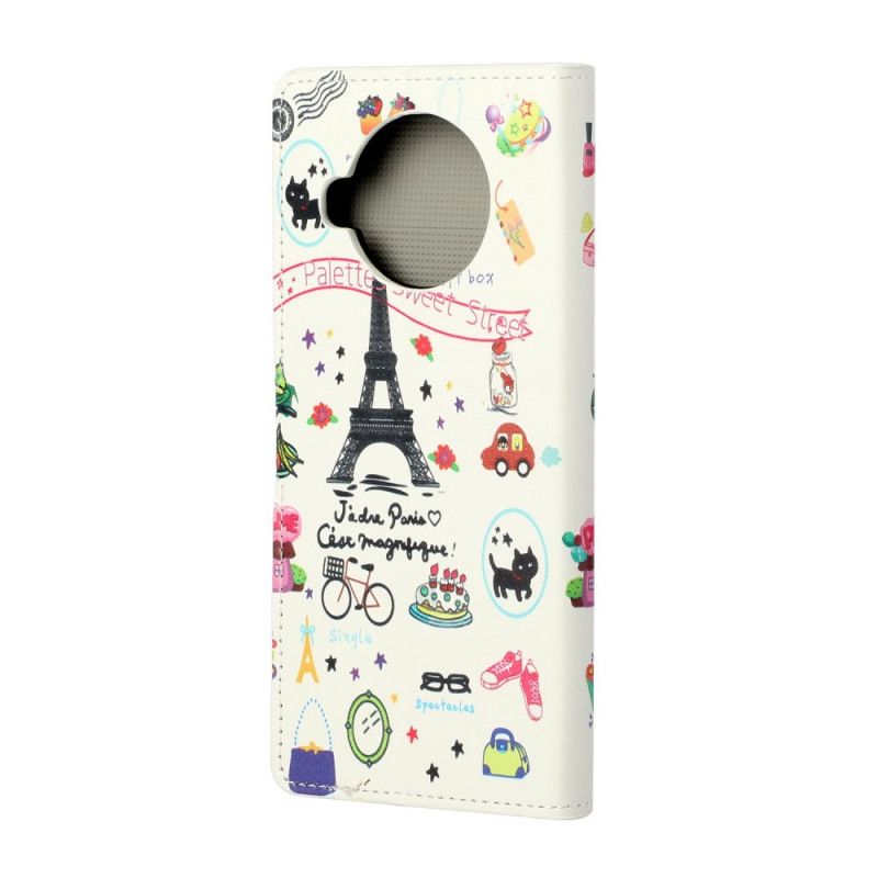 Läderskal Xiaomi Mi 10T Lite 5G / Redmi Note 9 Pro 5G Jag Älskar Paris