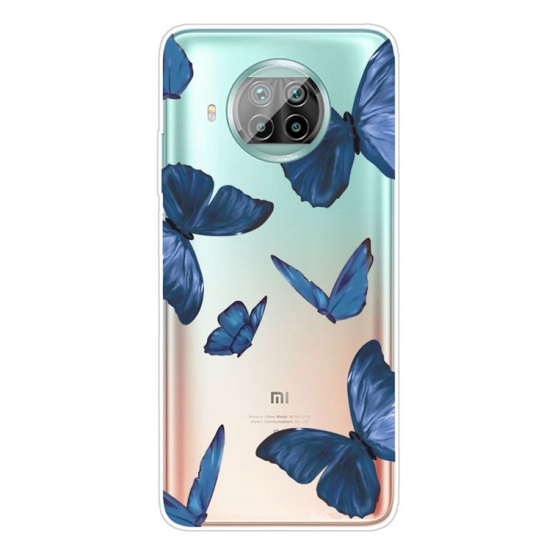 Skal för Xiaomi Mi 10T Lite 5G / Redmi Note 9 Pro 5G Rosa Fjärilar Fjärilar