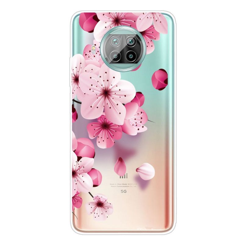 Skal för Xiaomi Mi 10T Lite 5G / Redmi Note 9 Pro 5G Små Rosa Blommor