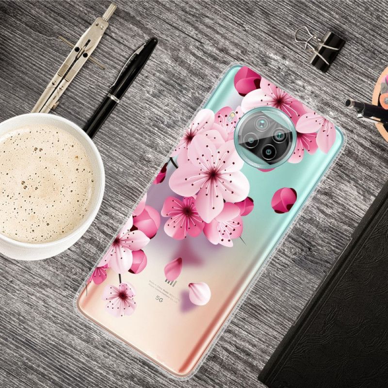 Skal för Xiaomi Mi 10T Lite 5G / Redmi Note 9 Pro 5G Små Rosa Blommor