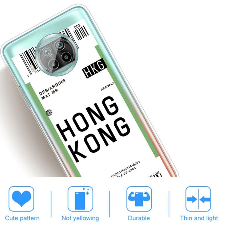 Skal Xiaomi Mi 10T Lite 5G / Redmi Note 9 Pro 5G Ombordstigningskort Till Hongkong