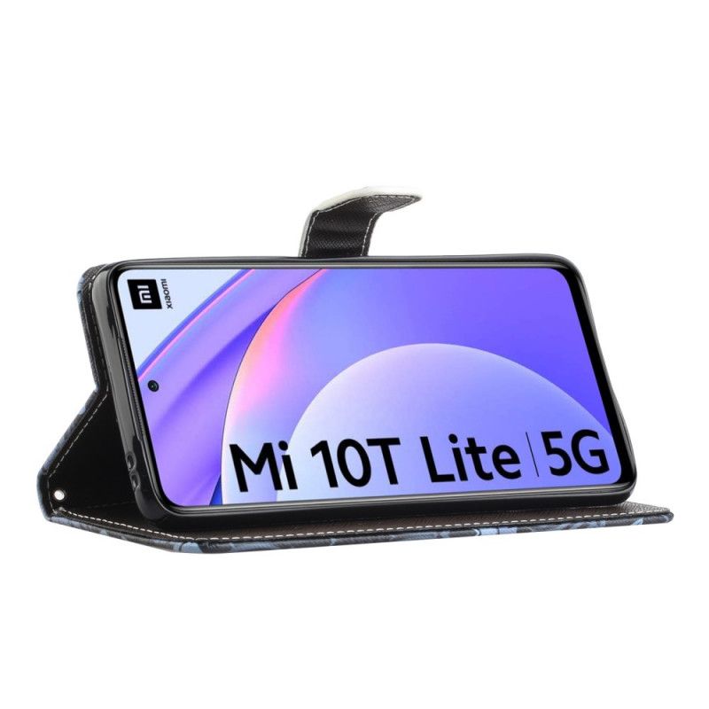 Skyddsfodral Xiaomi Mi 10T Lite 5G / Redmi Note 9 Pro 5G Varg På Vintern Med Rem