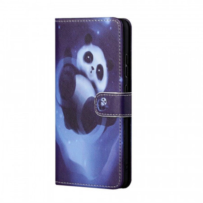 Folio-fodral Samsung Galaxy M23 5G Med Kedjar Strappy Panda