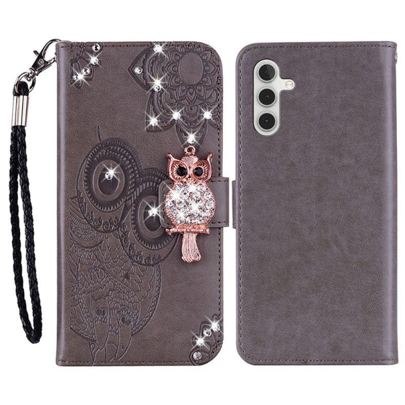 Fodral Samsung Galaxy A15 Uggla Mandala Och Charm