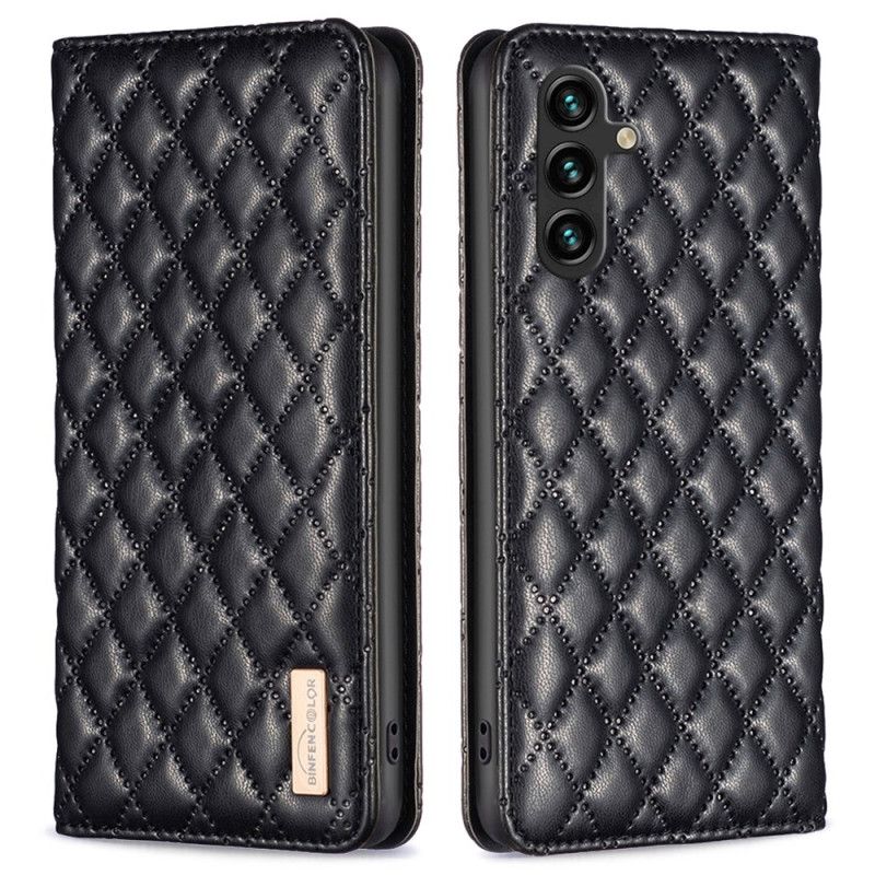 Folio-fodral Samsung Galaxy A15 Quiltad Binfen Färg