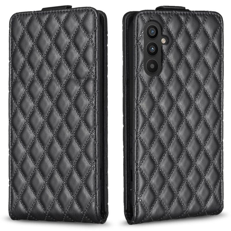 Läderfodral Samsung Galaxy A15 Telefonfodral Quiltad Vertikal Klaff