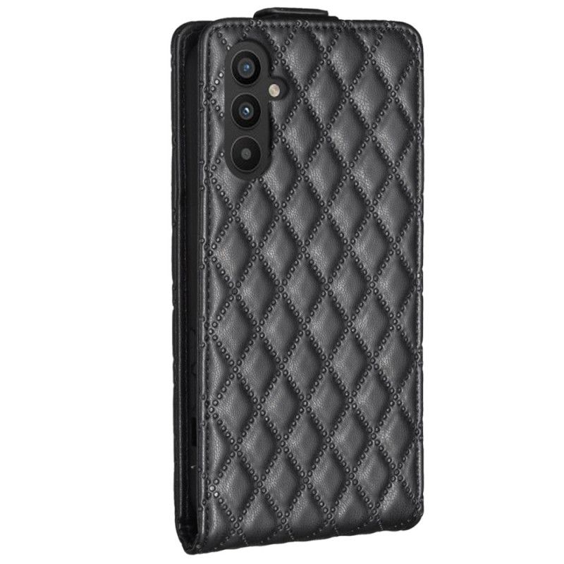 Läderfodral Samsung Galaxy A15 Telefonfodral Quiltad Vertikal Klaff