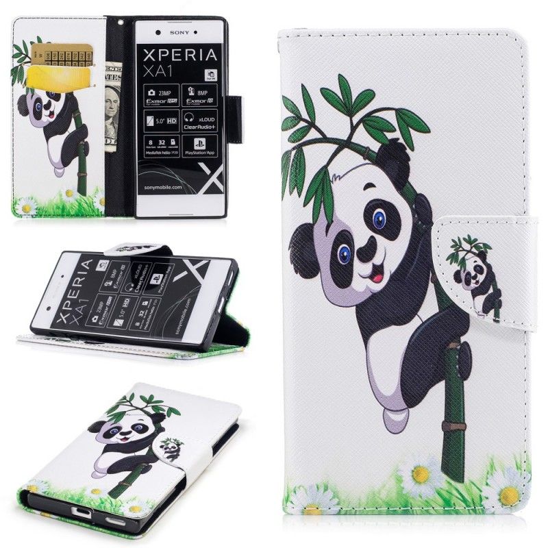 Fodral för Sony Xperia XA1 Panda På Bambu