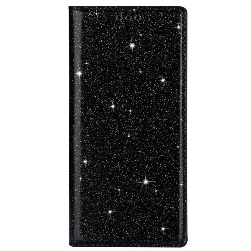 Folio-fodral Samsung Galaxy S10 Lite Svart Glitterstil