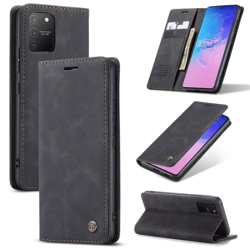 Folio-fodral Samsung Galaxy S10 Lite Svart Läderfodral