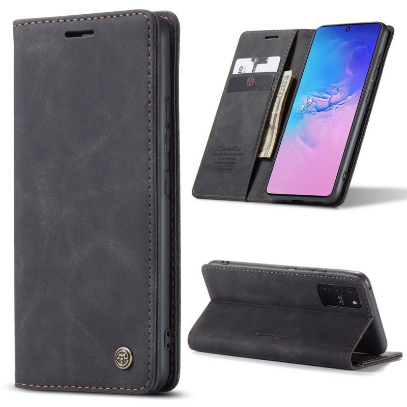 Folio-fodral Samsung Galaxy S10 Lite Svart Läderfodral