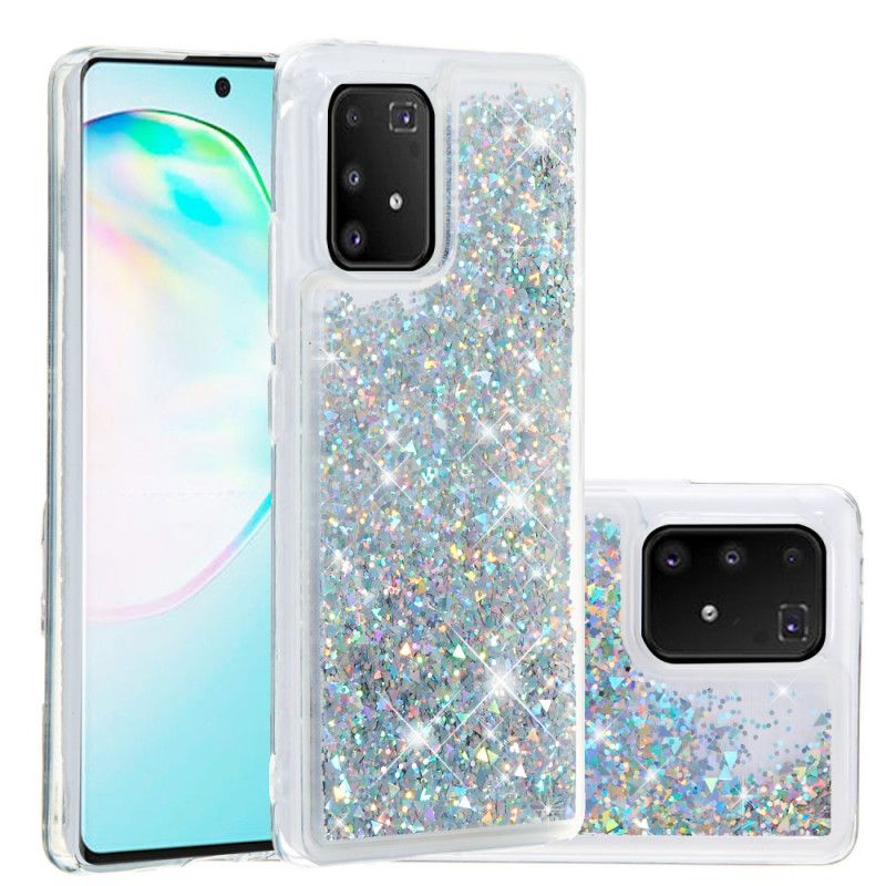 Skal för Samsung Galaxy S10 Lite Silver Lustglitter